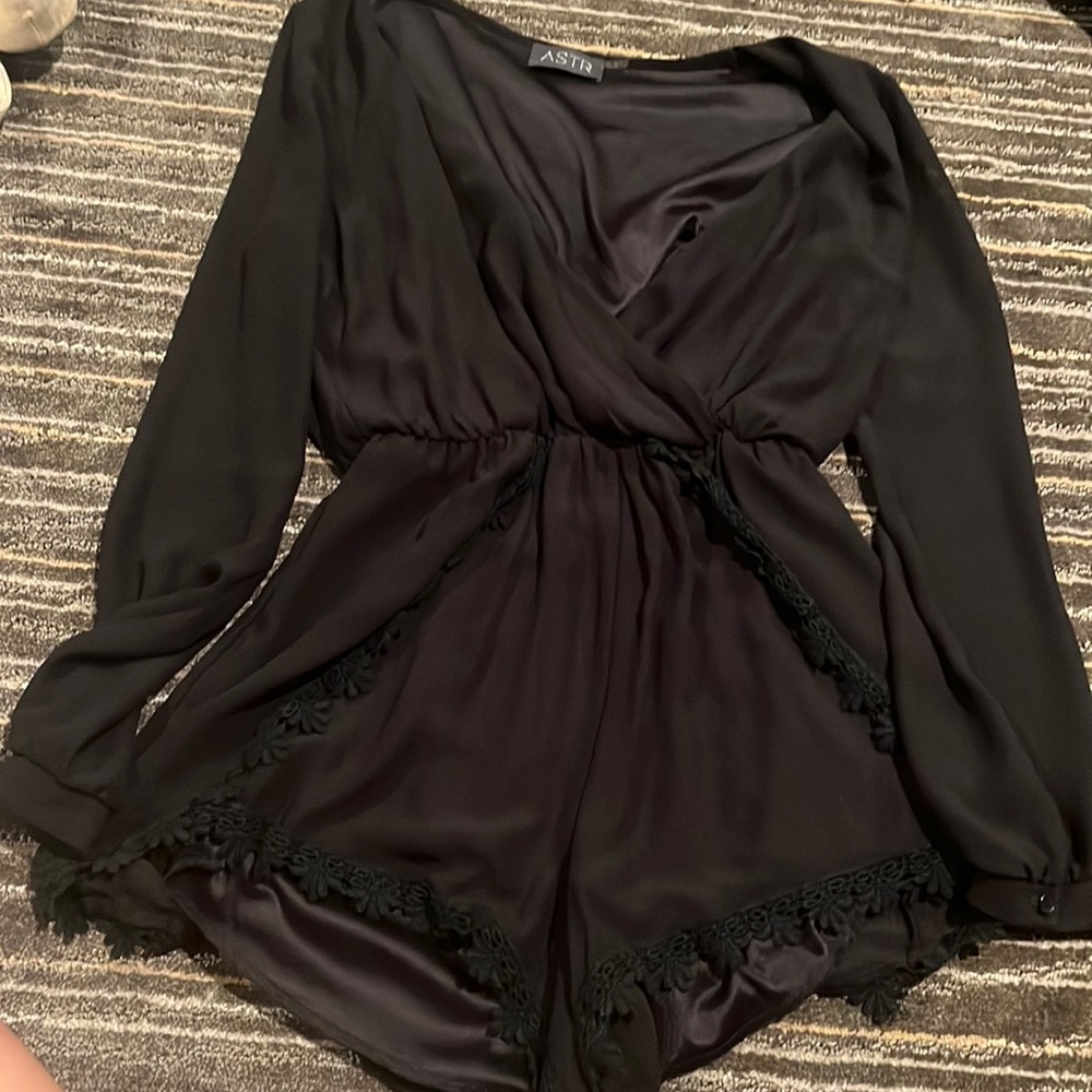 astr long sleeved romper